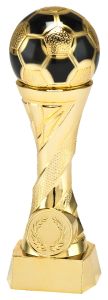 X821-4.01 3D-Fussball Pokal inkl. Beschriftung | Serie 4 Stck.